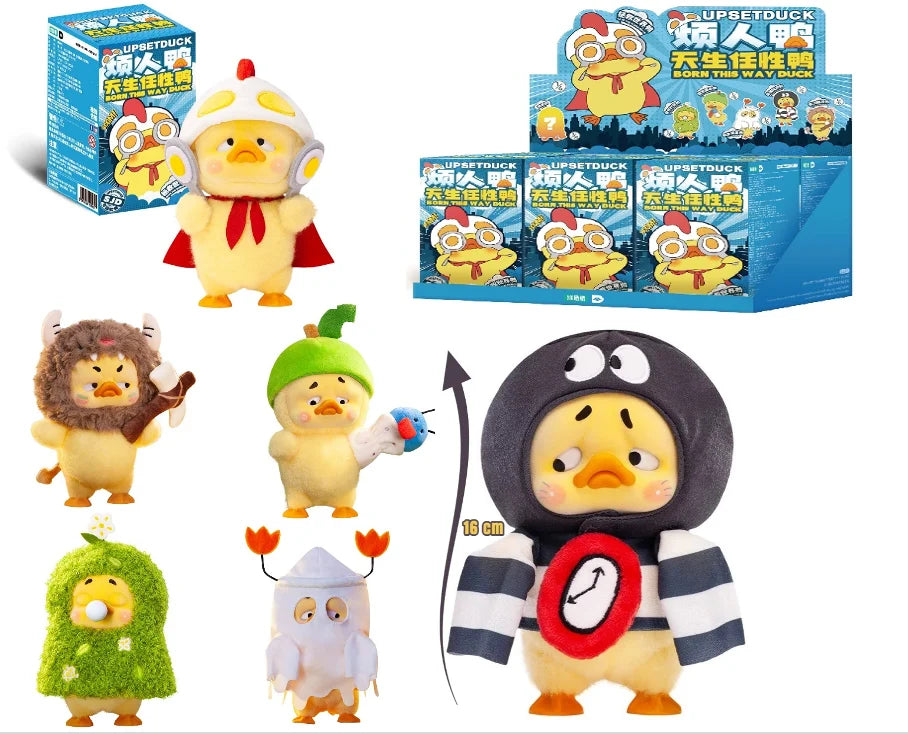 UPSETDUCK - This Way - Display of 6 Ducks 17cm - Mystery Box
