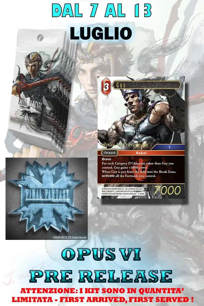 FFTCG OPUS VI PRE RELEASE KIT
