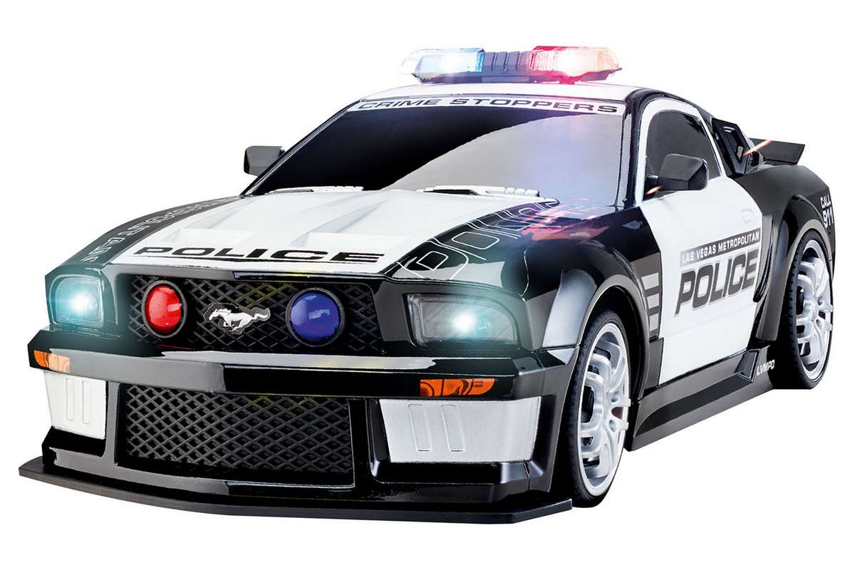 RC Car Ford Mustang Police 1:12