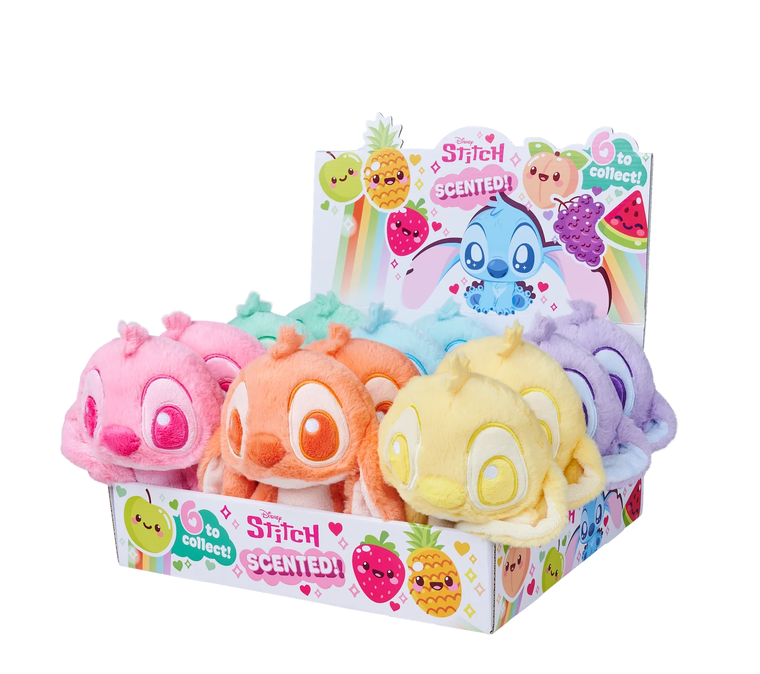 STITCH - Display of 12 Scented Plushs 22cm - 6 Models