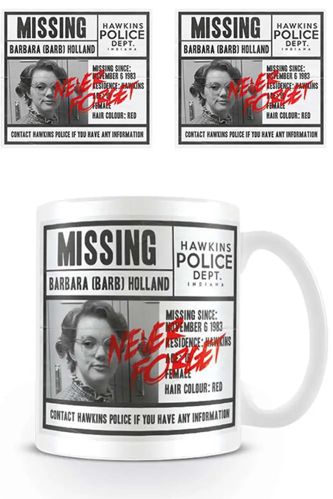 STRANGER THINGS MISSING BARB MUG