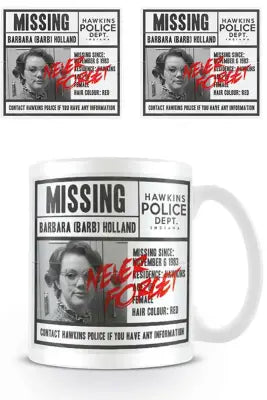 STRANGER THINGS MISSING BARB MUG