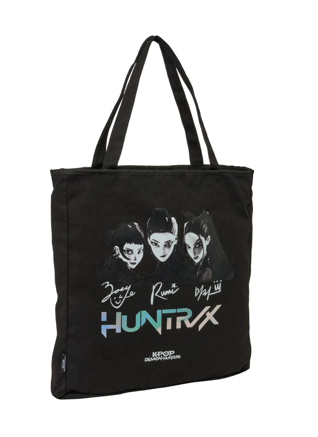 K-POP DEMON HUNTERS - Huntrix - Black Zipped Tote Bag