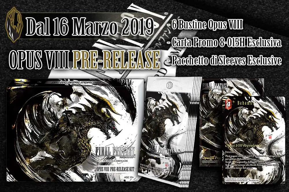 FFTCG OPUS VIII PRE RELEASE KIT