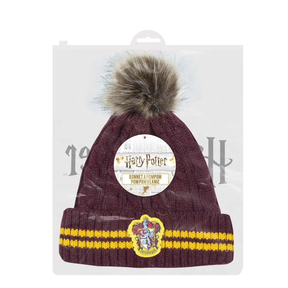 HP GRYFFINDOR POMPOM BEANIE