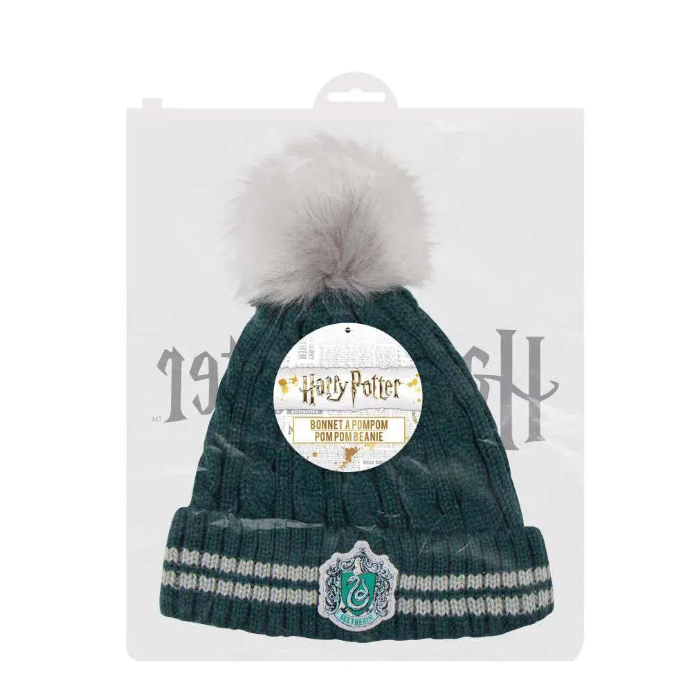 HP SLYTHERIN POMPOM BEANIE