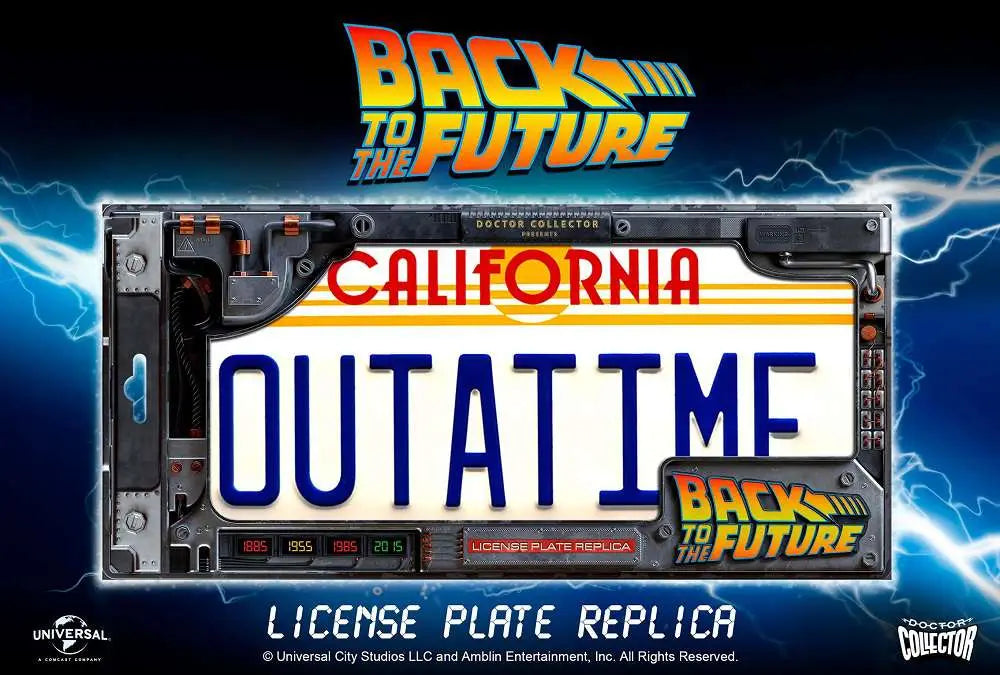BTTF OUTATIME LICENCE PLATE