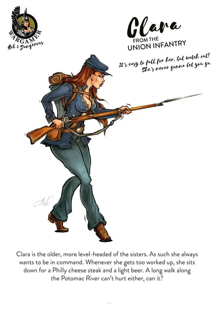 54 mm CLARA FROM THE UNION INFANTRY