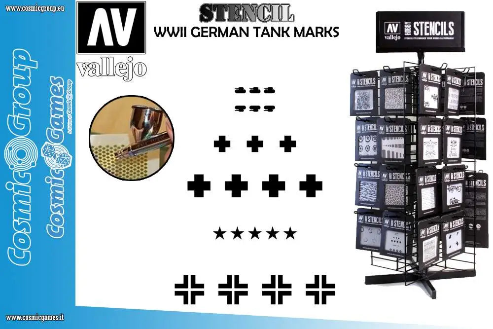 STENCIL STAFV001 WWII GERMAN TANK MARKS