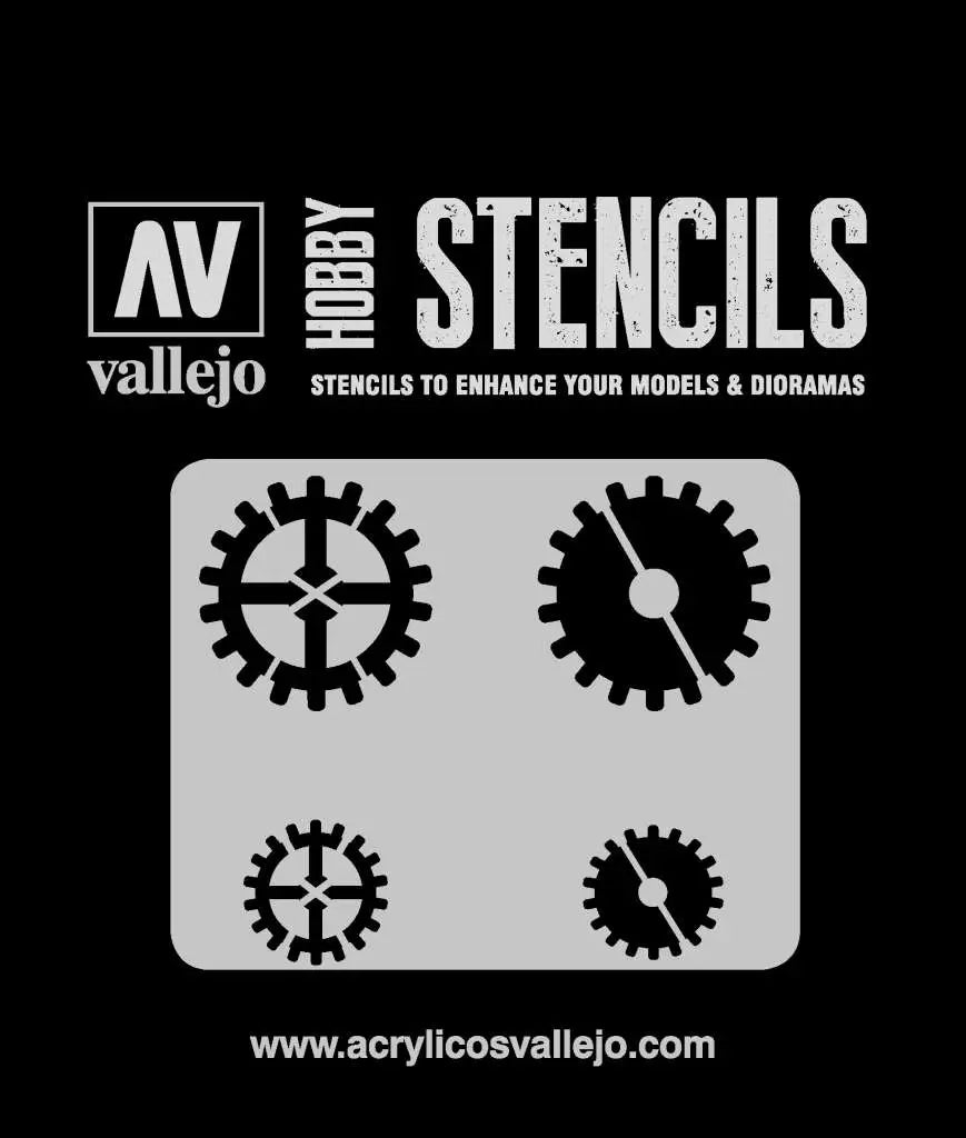 STENCIL STSF001 GEAR MARKINGS 125