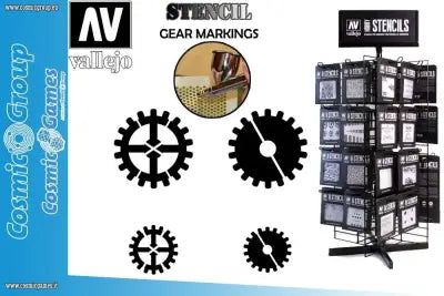 STENCIL STSF001 GEAR MARKINGS 125