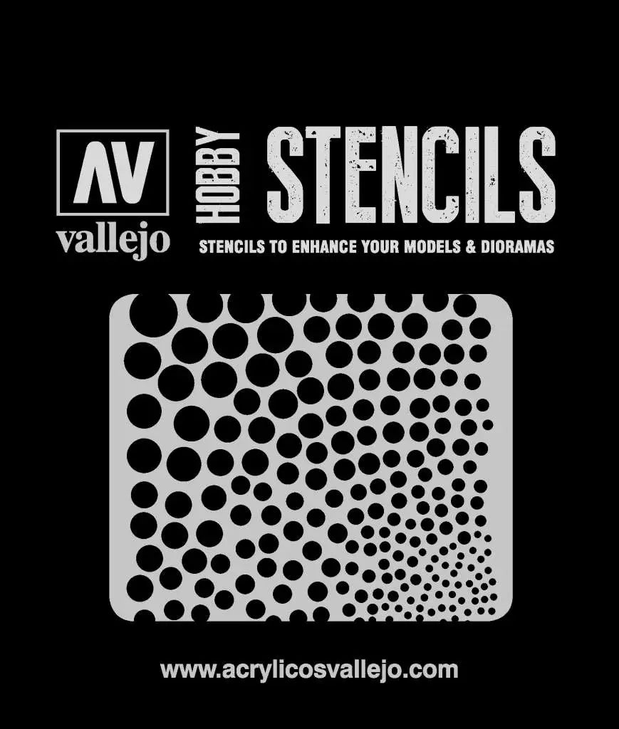 STENCIL STSF002 CIRCLE TEXTURE