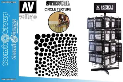 STENCIL STSF002 CIRCLE TEXTURE