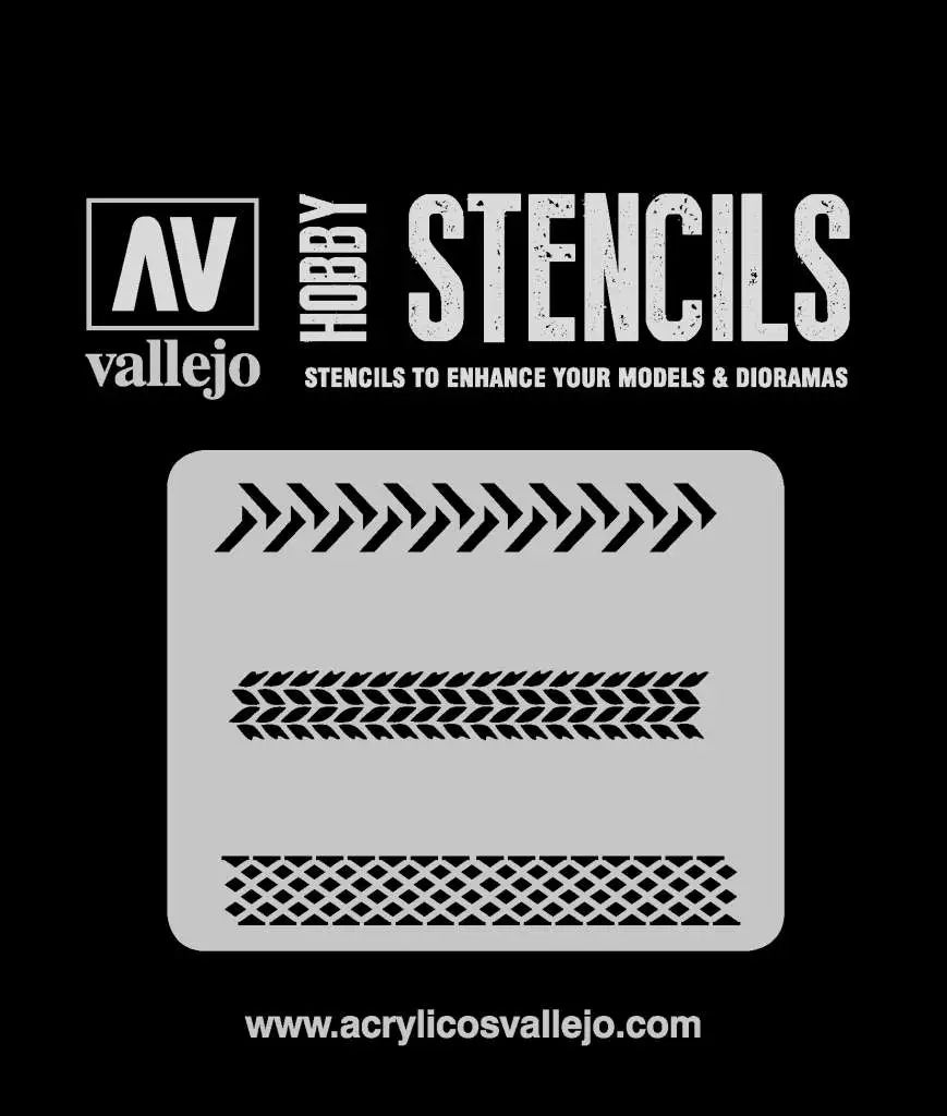 STENCIL STTX002 TYREMARKINGS