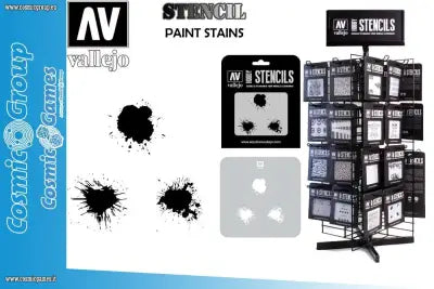 STENCIL STTX005 PAINT STAINS