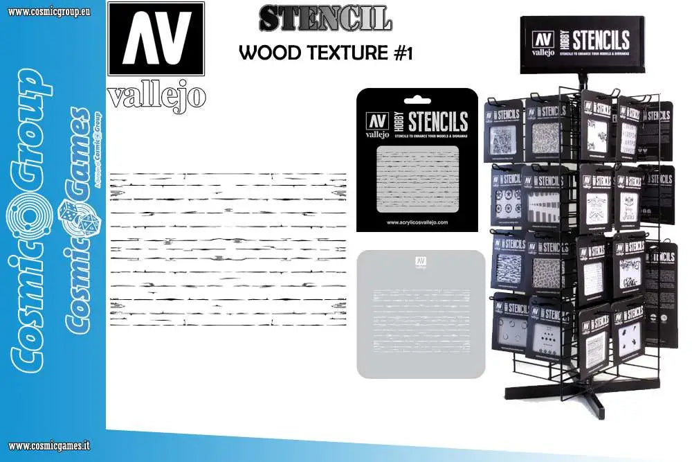 STENCIL STTX006 WOOD TEXTURE # 1