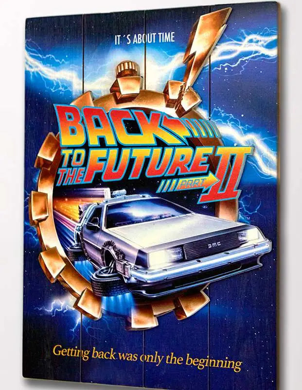 BTTF WOOD POSTER 2