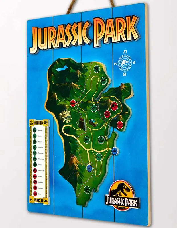 JURASSIC PARK WOODEN POSTER