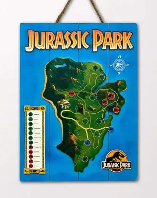 JURASSIC PARK WOODEN POSTER