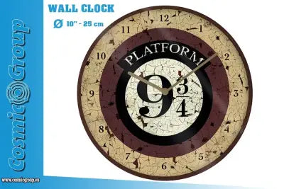 HP PLATFORM 9 3/4 WALL CLOCK