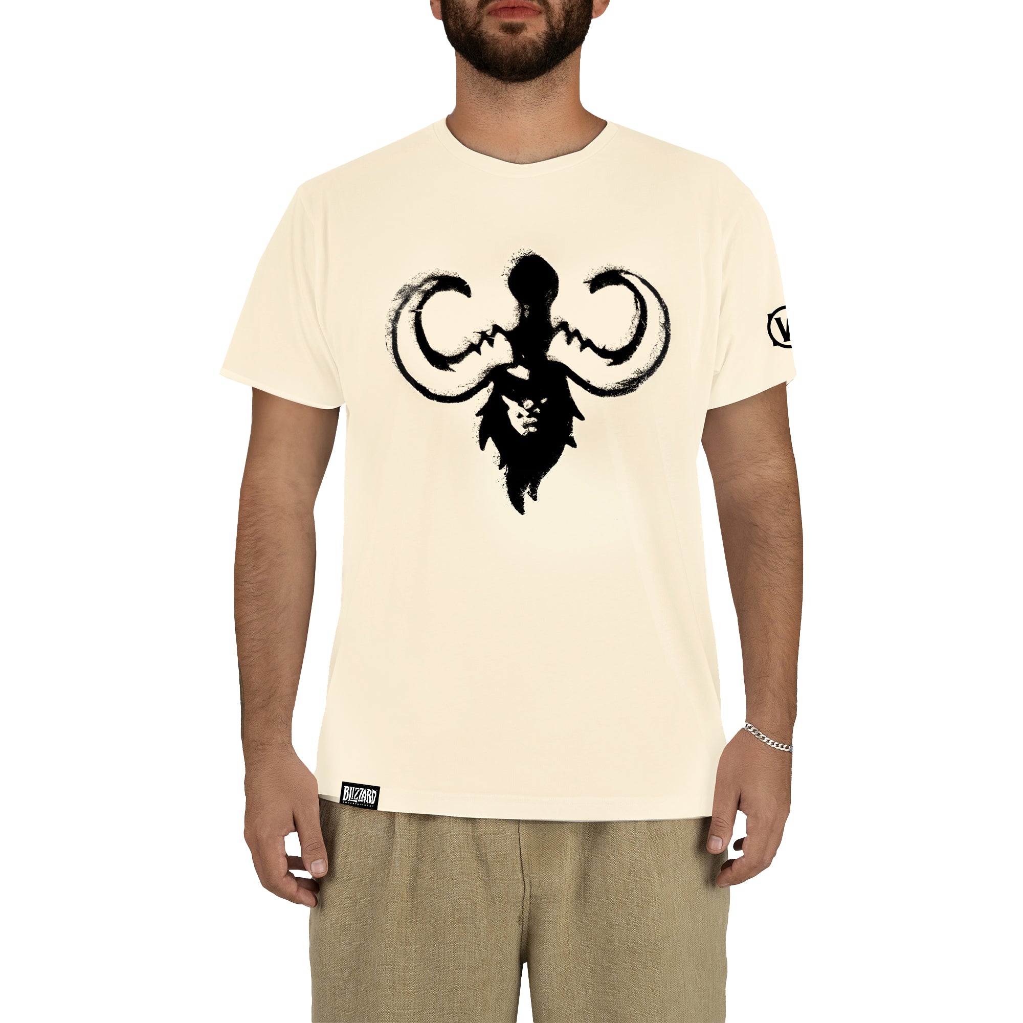 World of Warcraft Illidan t-shirt, color: cream, size: S