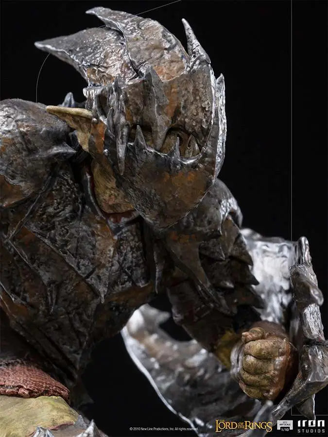 LOTR ARMORED ORC 1/10 ART STATUE