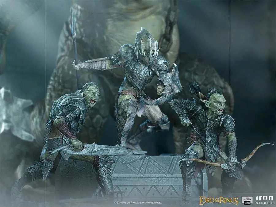 LOTR ARMORED ORC 1/10 ART STATUE
