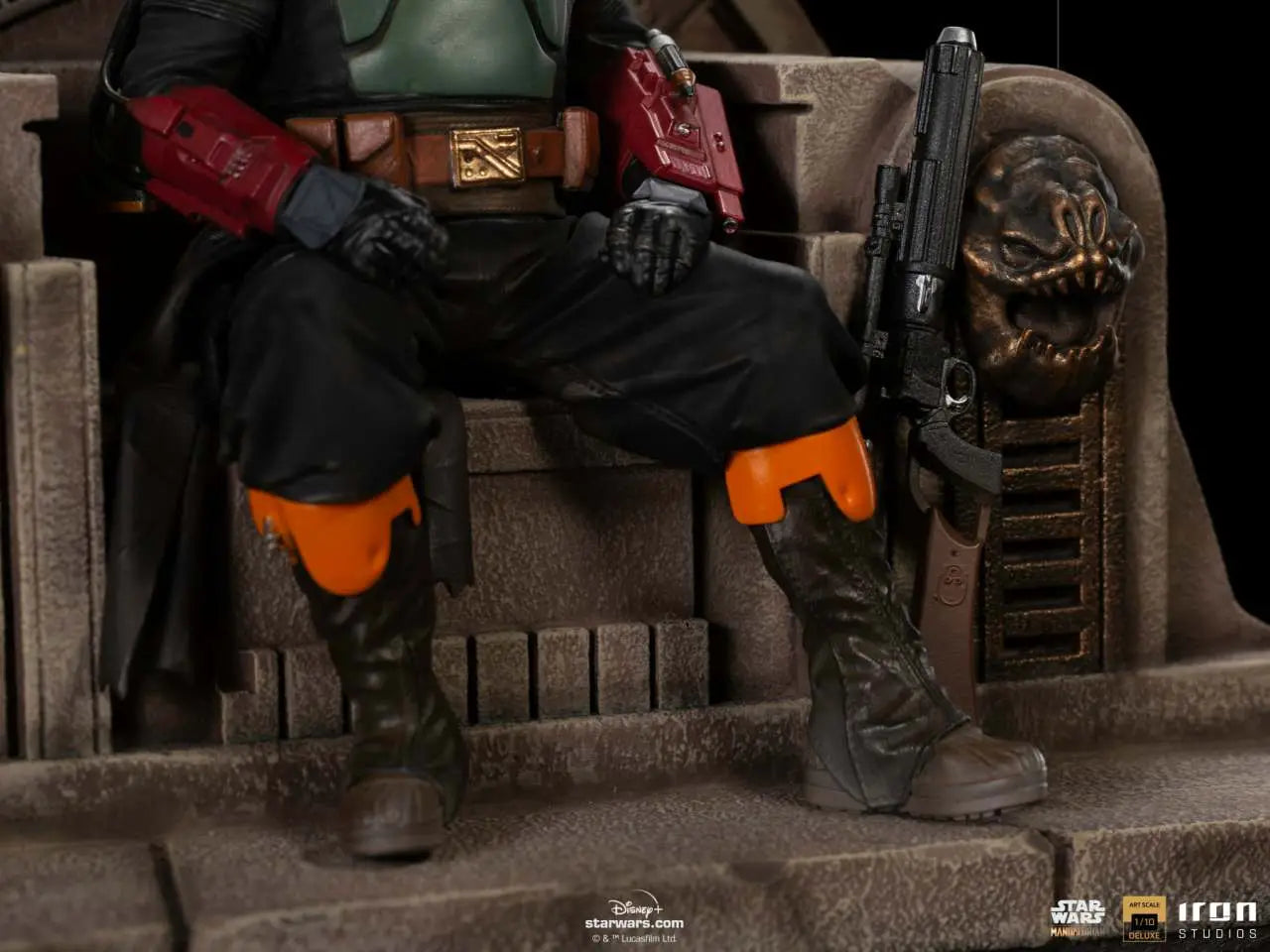 MANDALORIAN BOBAFETT ON THRONE DLX 1/10