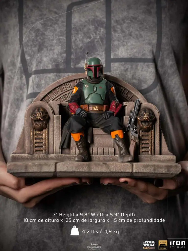 MANDALORIAN BOBAFETT ON THRONE DLX 1/10