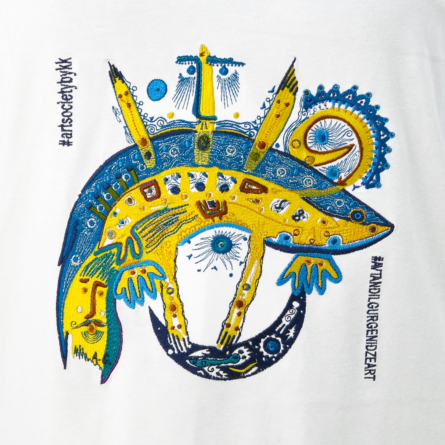 WP Merchandise Avtandil Gurgenidze T-shirt, Artwork I, white, L