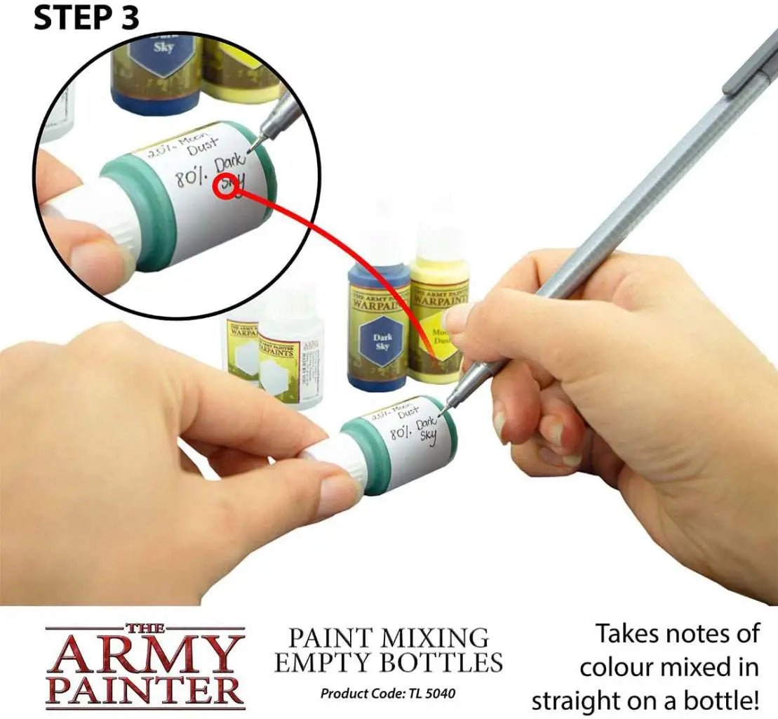 PAINT MIXING EMPTY BOTTLES