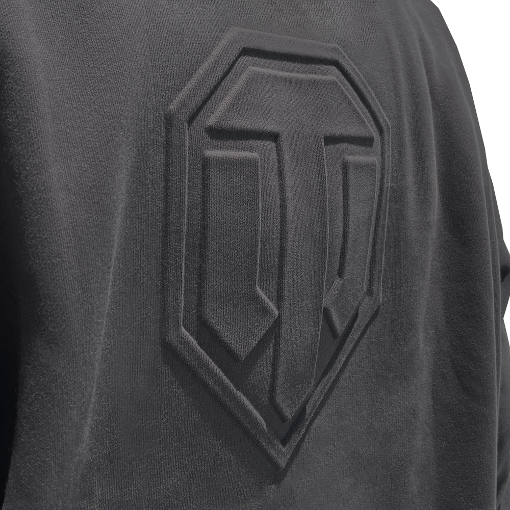 World of Tanks Hoodie with embossing grey, M