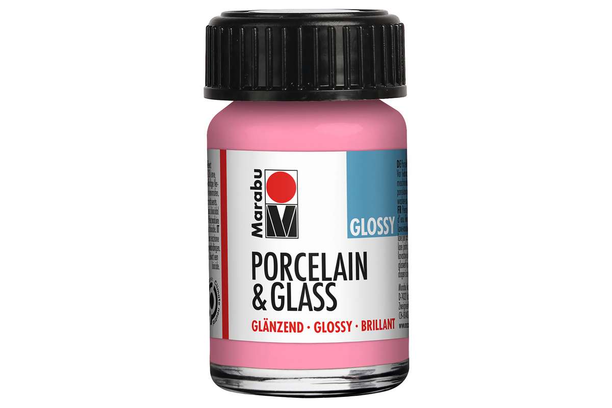 Porcelain & Glass glossy 15ml, rose pink (133)