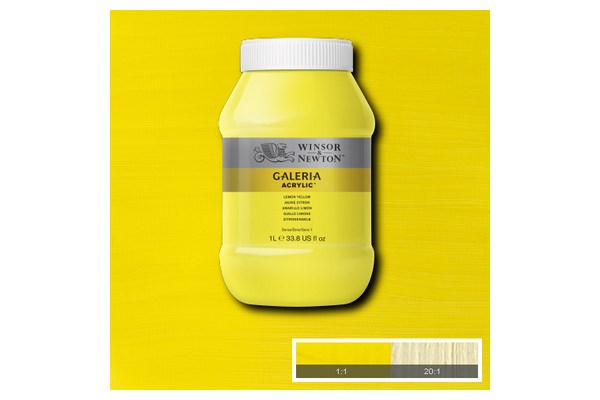 Galeria Acrylic 1L Lemon Yellow 346