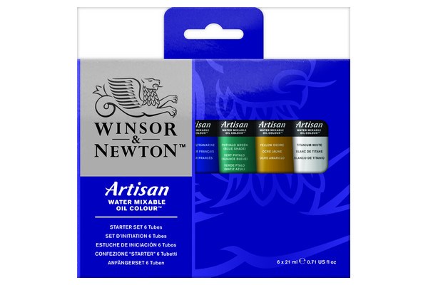 Artisan water mix oil colours 6x21ml