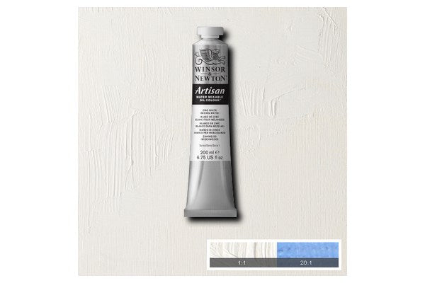 Artisan water mix oil 200ml zinc white748