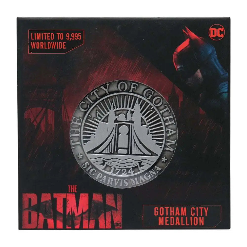 THE BATMAN GOTHAM METAL MEDALLION LTD ED