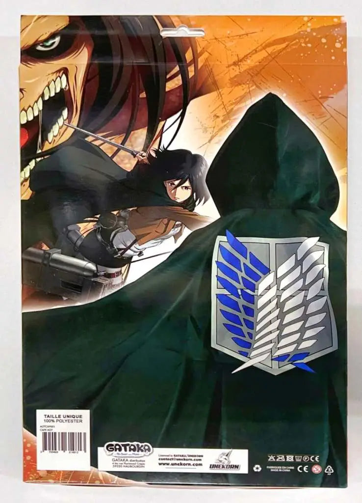 AOT OFFICIAL GREEN CAPE IN CARDBOARD BOX