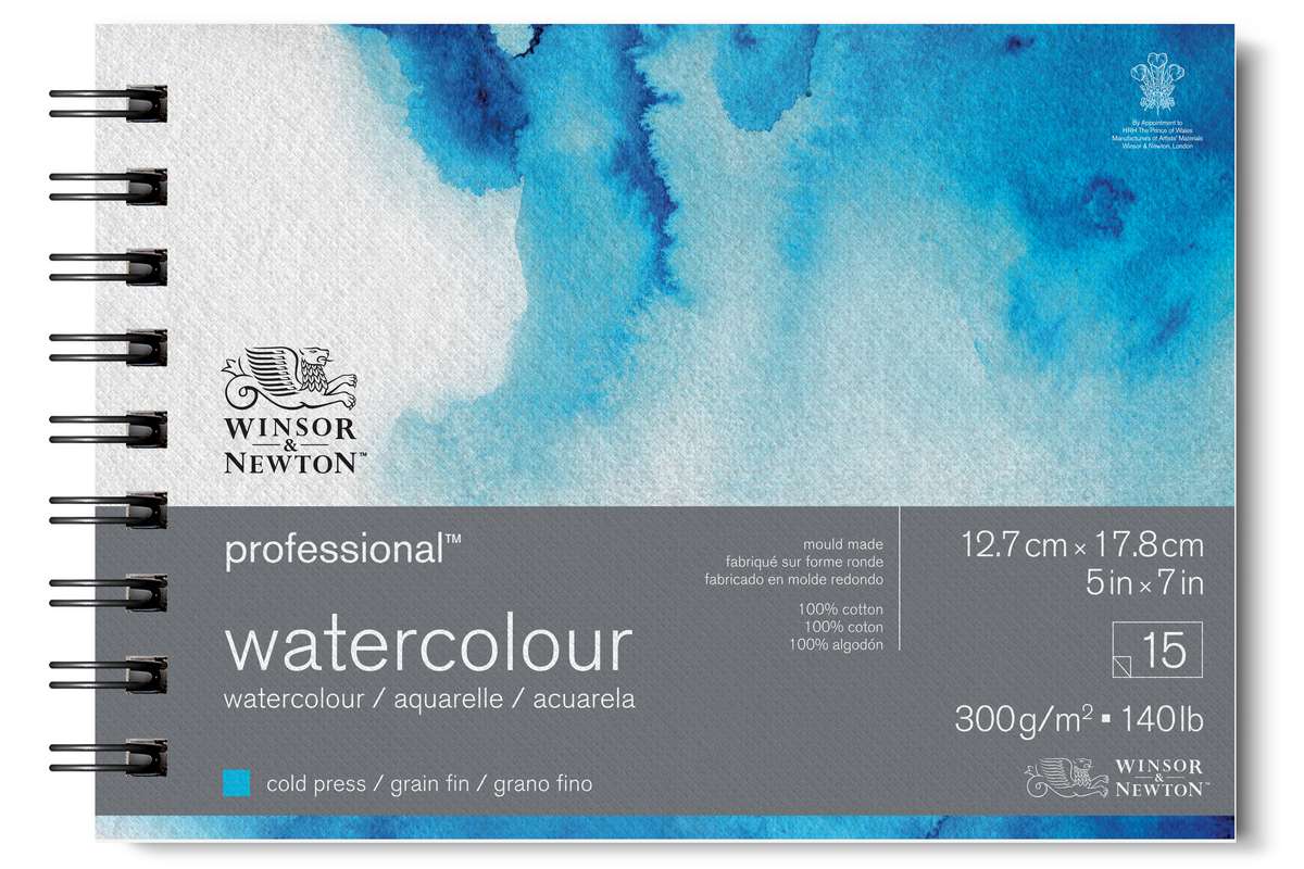 Watercolour proff. pad cold 300g 13x18cm, 15 pages