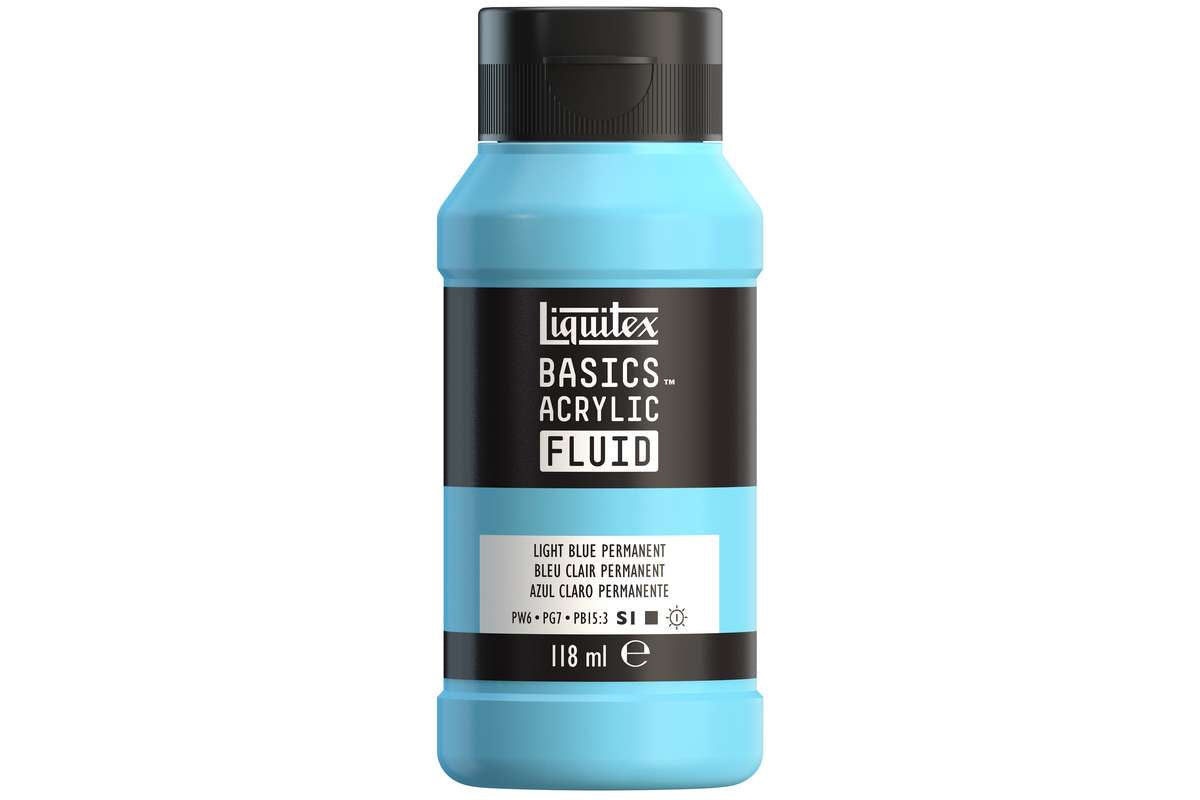 Basics fluid 118ml light blue permanent row 770