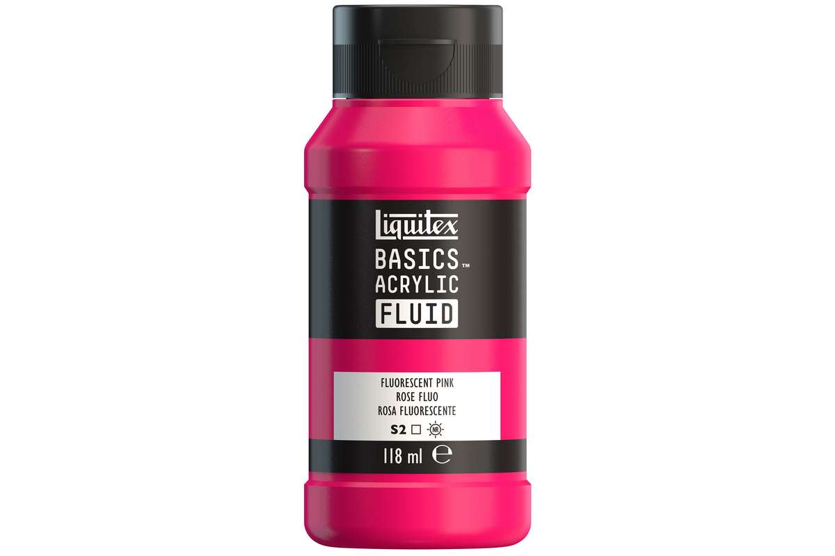 Basics fluid 118ml fluorescent pink row 987