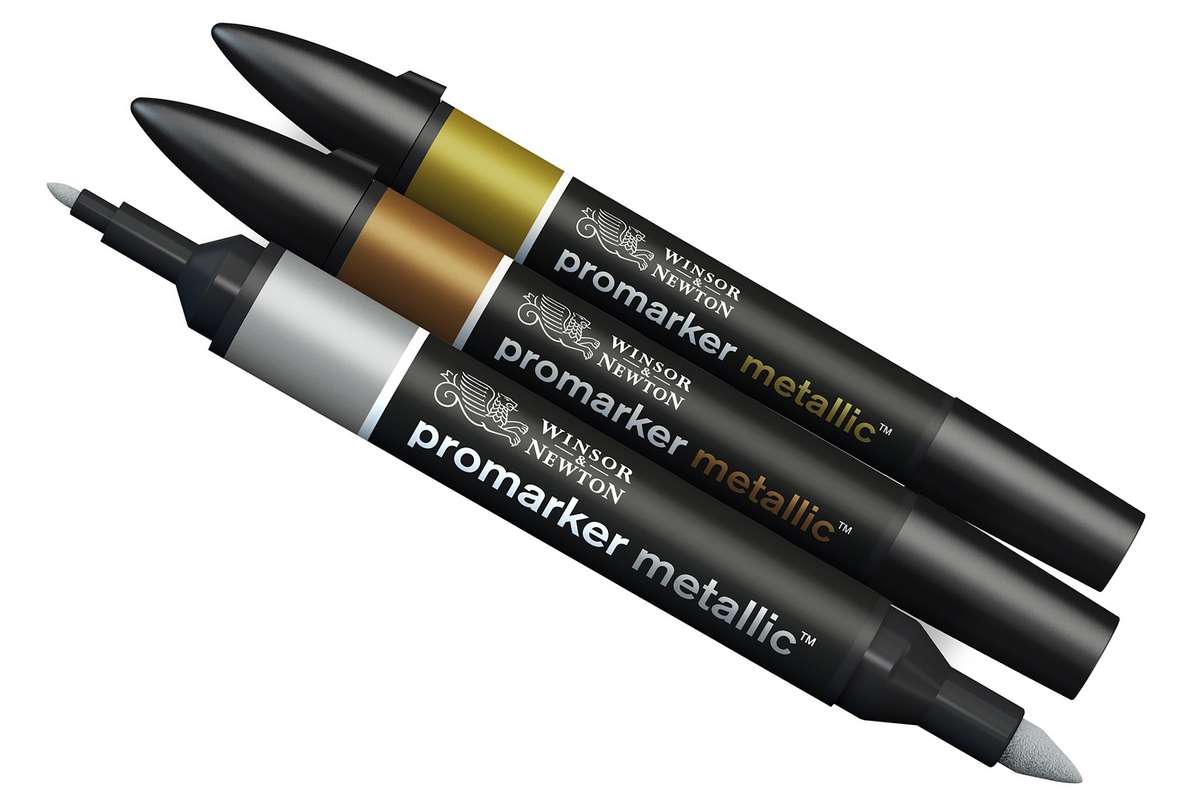 Promarker 3pcs metallic tones set