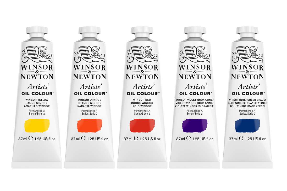 Artists oil colour 5x37ml, Winsor set