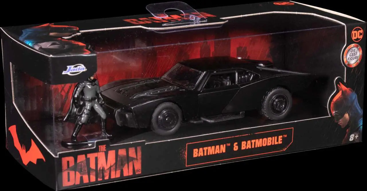 BATMAN 2022 BATMOBILE & BATMAN 1/24 DIE-CAST MODEL