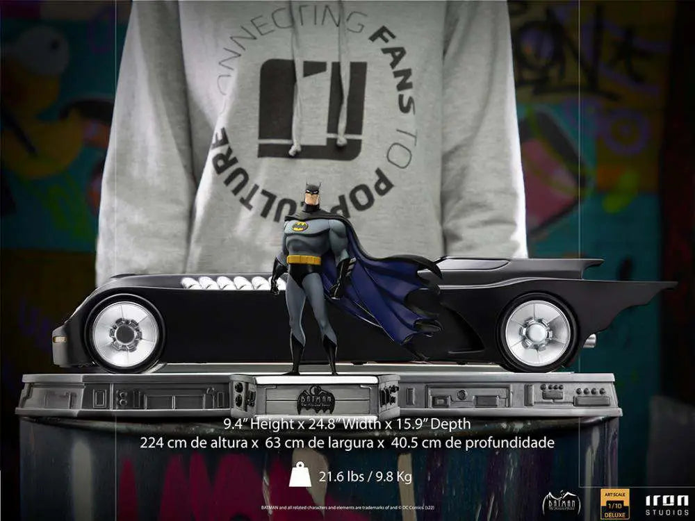 BATMAN TAS BATMAN + BATMOBILE 1/10STATUE