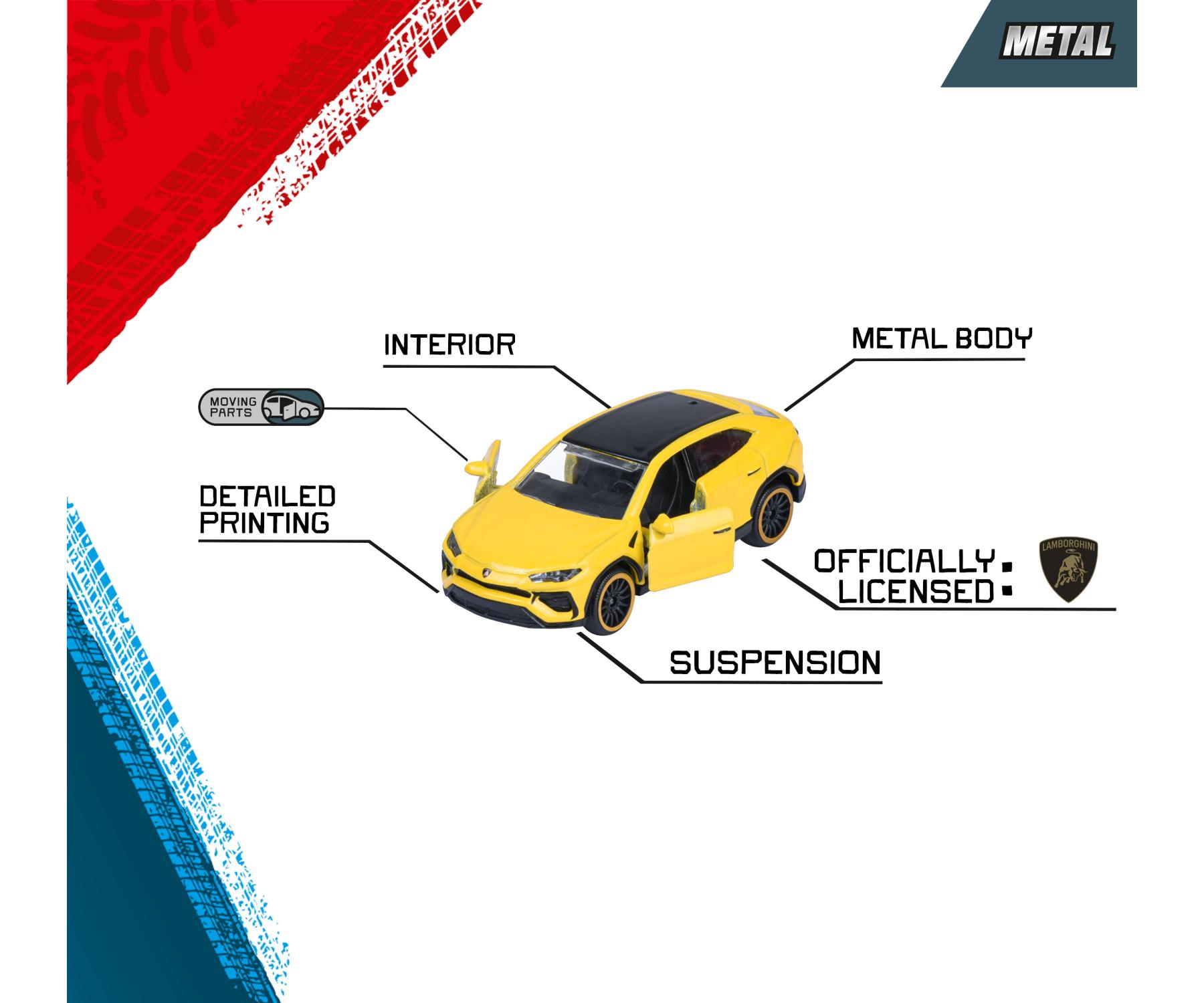 RIDE COOL - Lamborghini - Pack of 5 Miniature Cars - 1:64