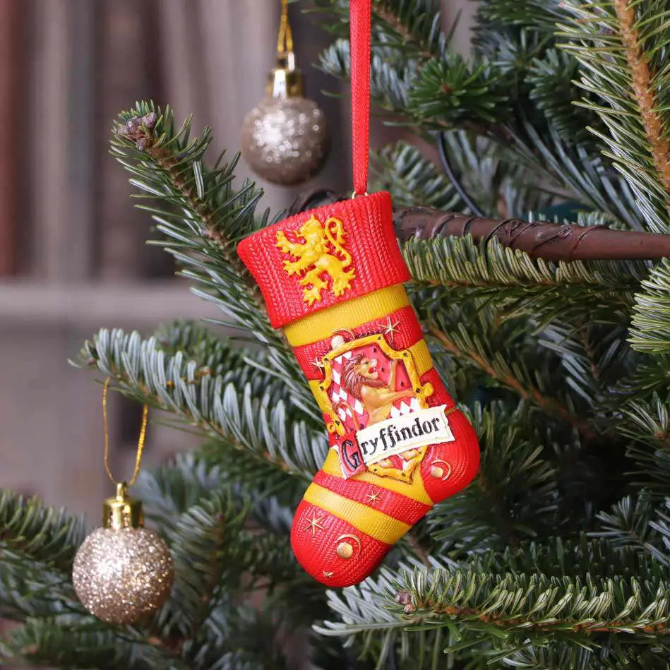HARRY POTTER GRYFFINDOR STOCKING HANGING ORNAMENT