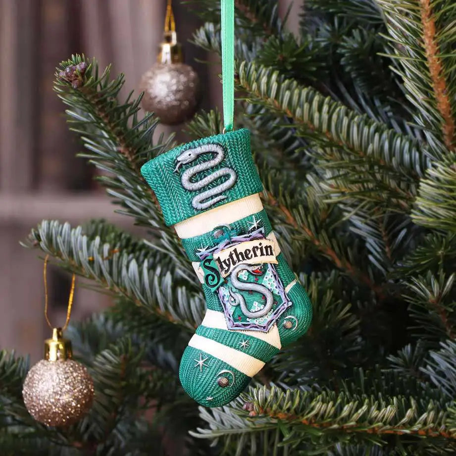 HARRY POTTER SLYTHERIN STOCKING HANGING ORNAMENT