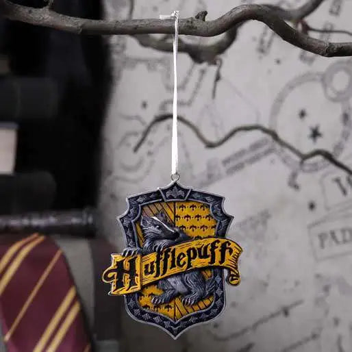 HARRY POTTER HUFFLEPUFF CREST HANGING ORNAMENT
