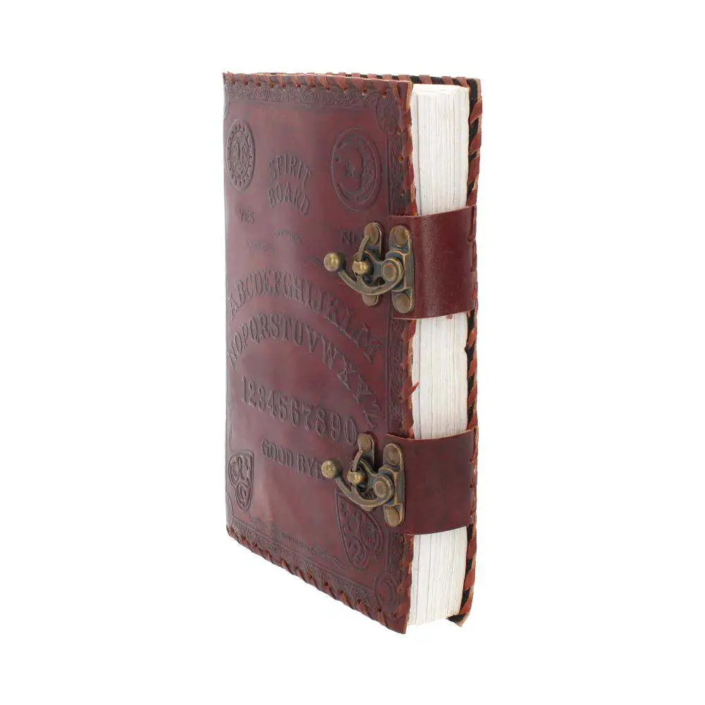 LEATHER DIARY EMBOS  SPIRIT BOARD & LOCK